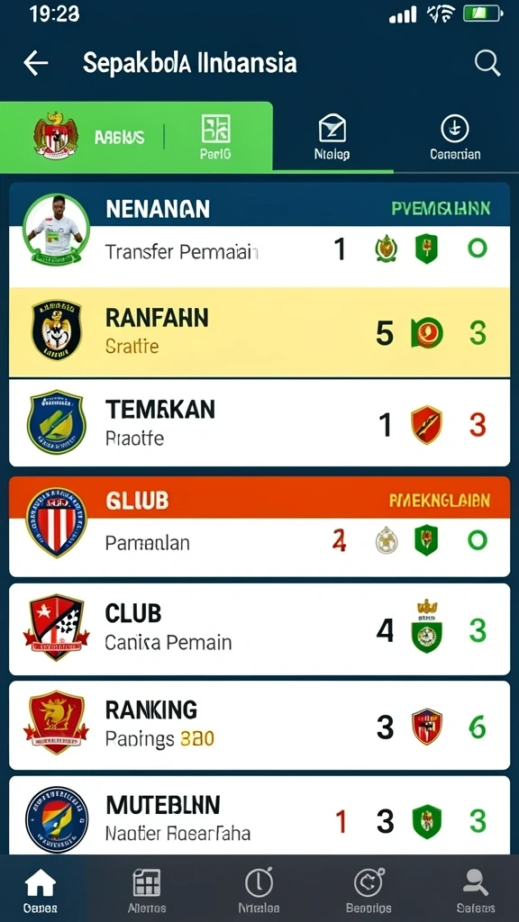 Leaderboard yang menampilkan peringkat pemain terbaik.