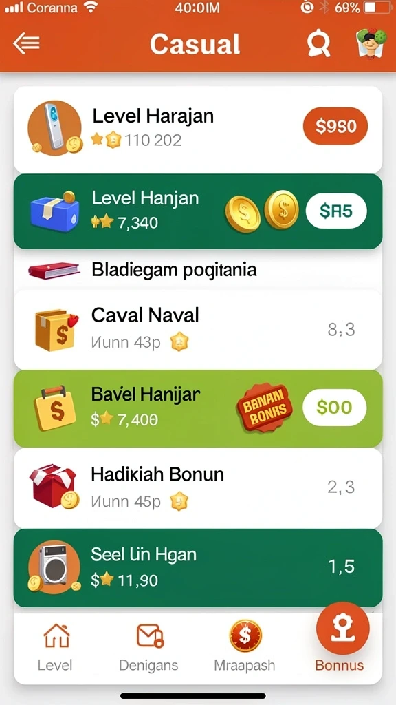 Tampilan interaksi sosial antar pemain yang seru.