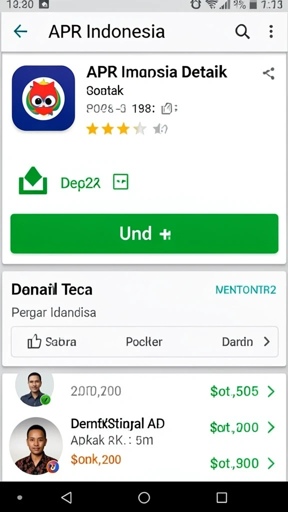 Screenshot fitur komunitas yang aktif.