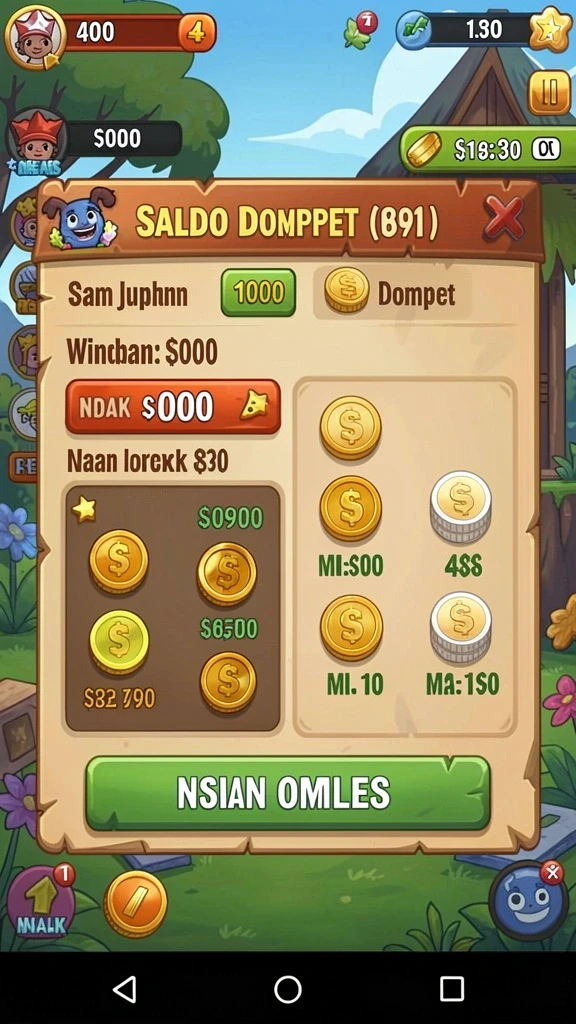 Sistem reward yang memacu semangat bermain.