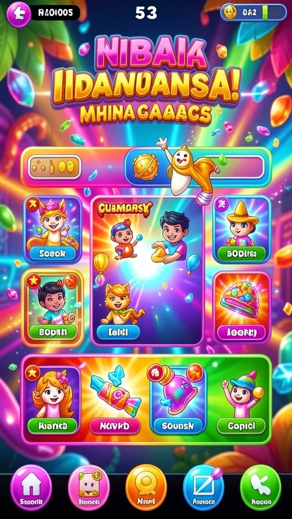 Screenshot antarmuka permainan saat kompetisi online.