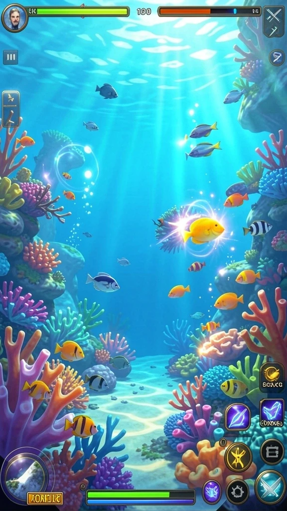 Screenshot memperlihatkan pemandangan indah dalam game C0077.