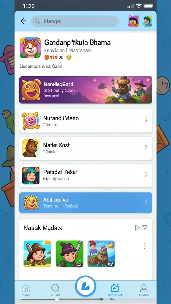 Berbagai karakter unik untuk dipilih.