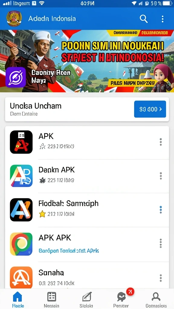 Hadiah menarik untuk setiap pencapaian dalam permainan.