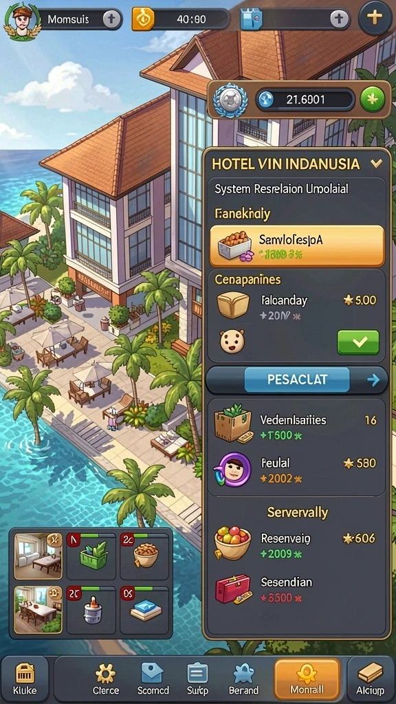Tampilan awal yang memukau dan user-friendly.