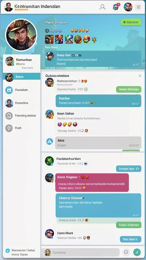 Tampilan menu utama yang menarik dan interaktif.