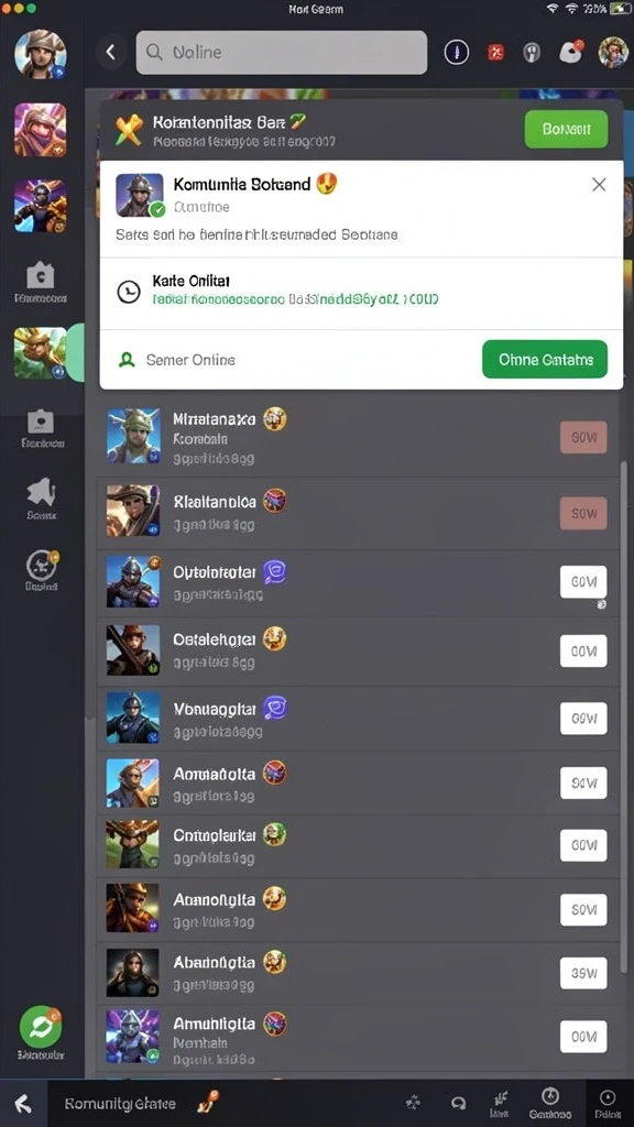 Screenshots memperlihatkan variasi level yang ada.