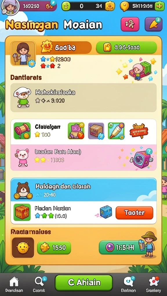 Karakter yang beragam dengan kemampuan unik.