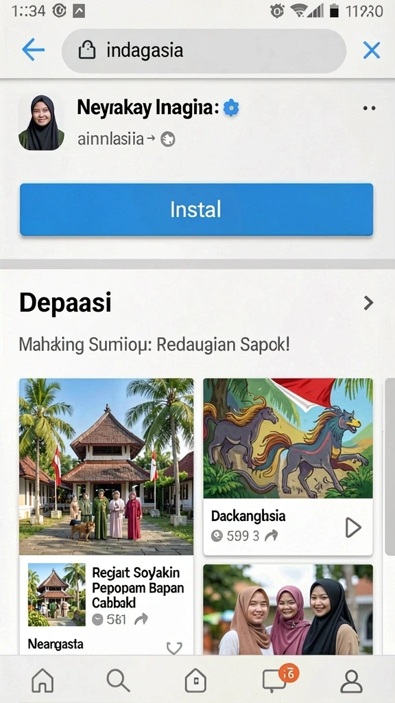 Tampilan antarmuka yang sederhana dan menarik.