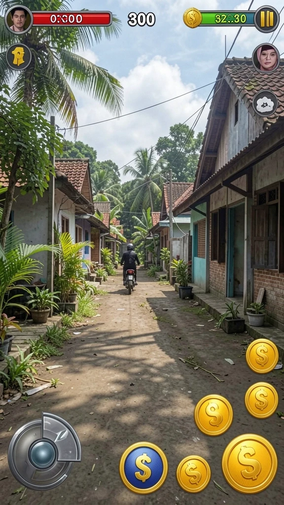 Tangkapan layar menunjukkan karakter utama dalam pertempuran epik.