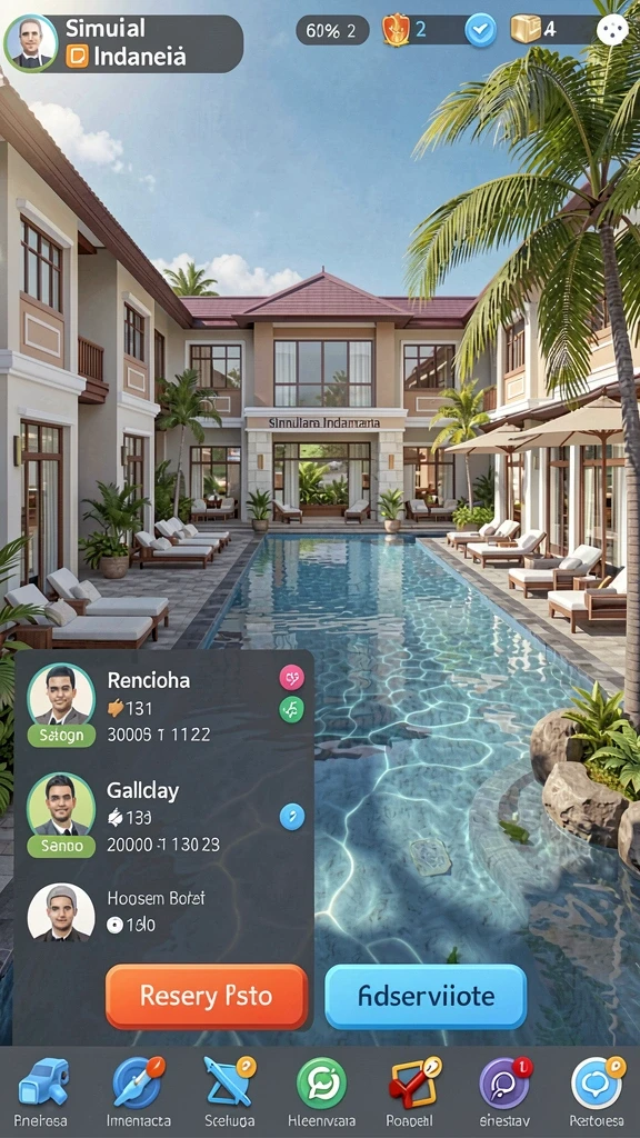 Tampilan awal aplikasi INDO777 yang menarik dan user-friendly.