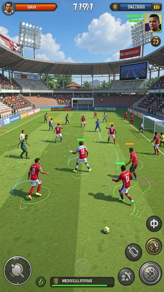 Tangkapan layar memperlihatkan beberapa karakter unik dalam game.