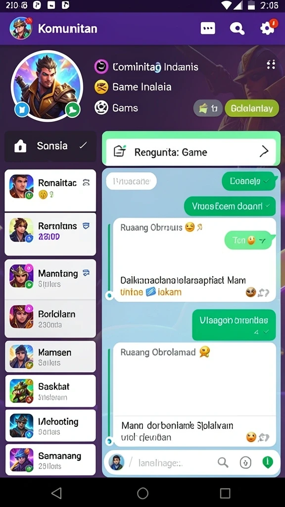 Menampilkan karakter utama dalam aksi berpetualang.
