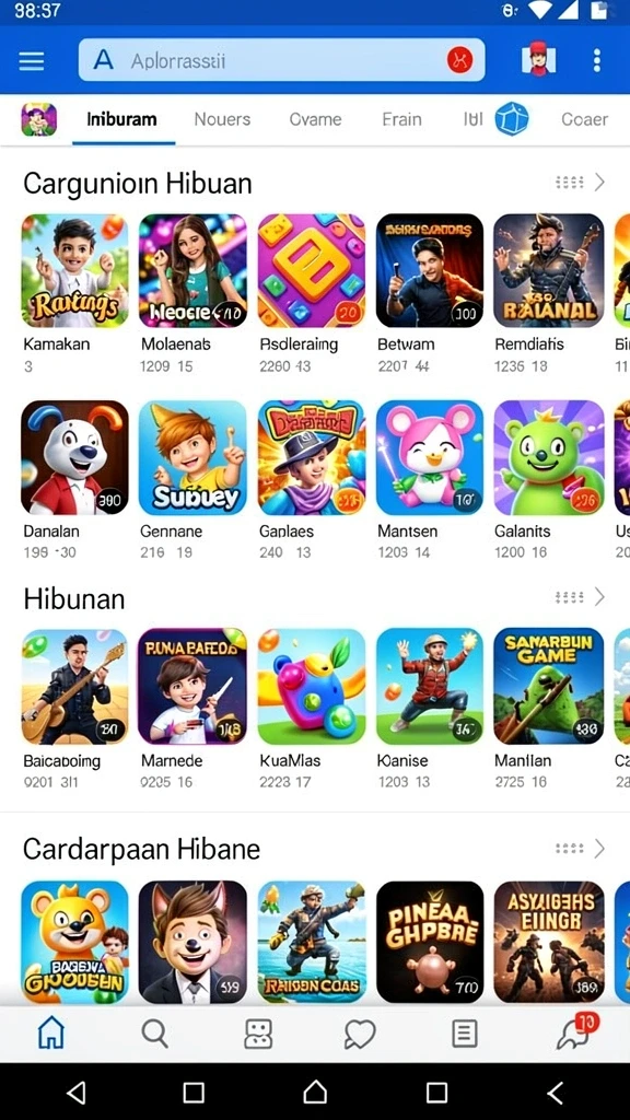 Screenshot menunjukkan karakter utama dalam laga melawan monster.