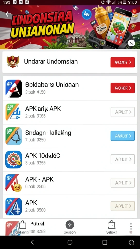 Tampilan antarmuka yang menarik saat memulai permainan.