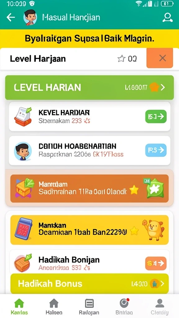 Papan skor yang menunjukkan peringkat pemain dari seluruh dunia.