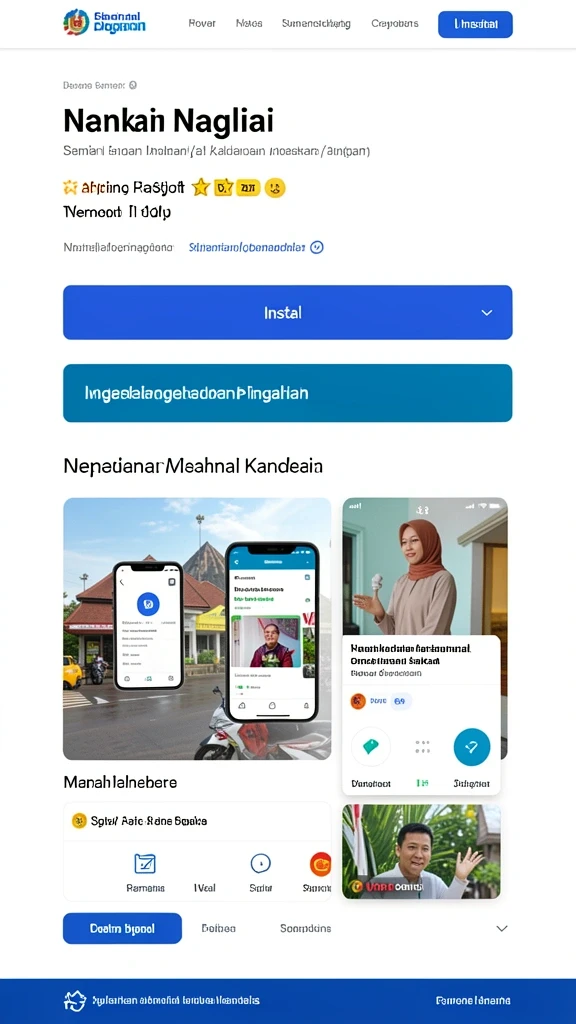 Tampilan utama yang menarik dan mudah dinavigasi.