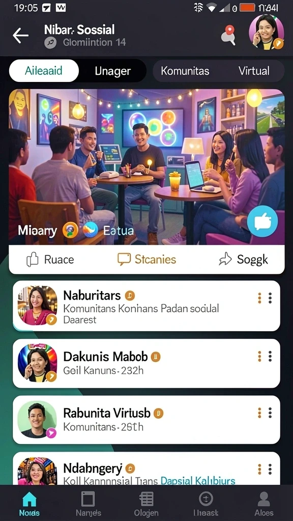 Tangkapan layar pertama menunjukkan halaman utama dengan tema pernikahan yang berwarna-warni.