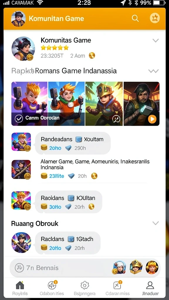 Beragam mode permainan yang menantang dan seru.