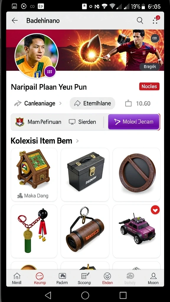 Tampilan awal permainan dengan karakter utama yang siap beraksi.