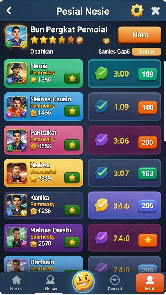 Tampilan karakter utama yang keren dalam aksi.