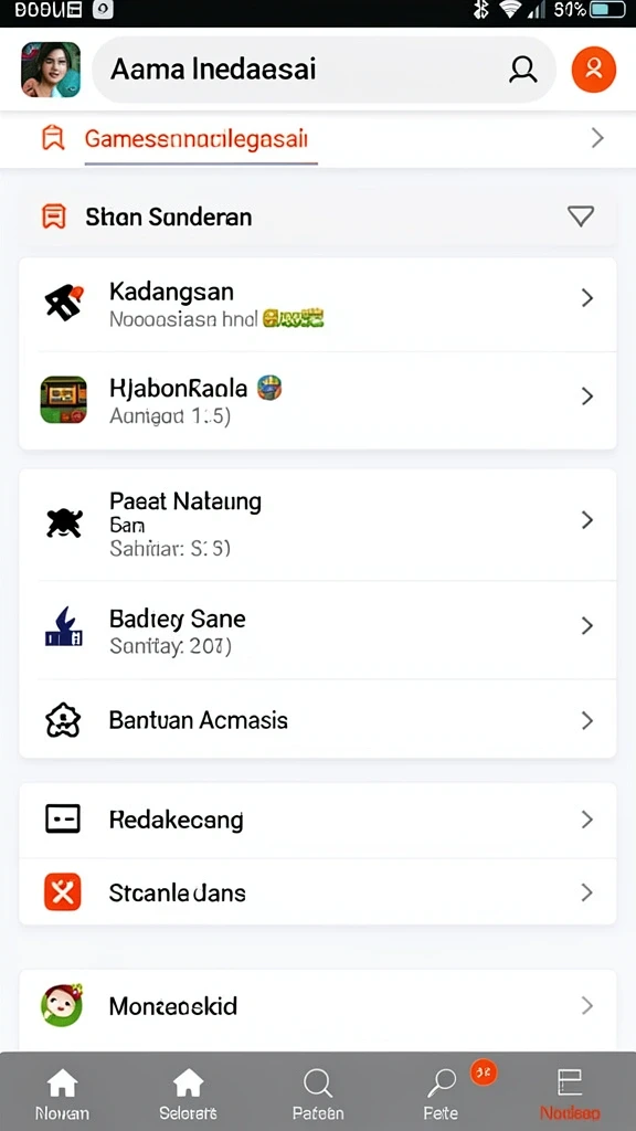 Tantangan menarik di setiap level permainan.