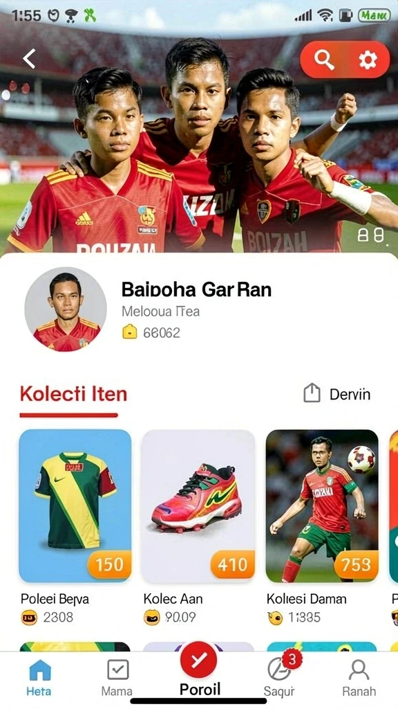 Tampilan antarmuka pengguna yang intuitif dan menarik.