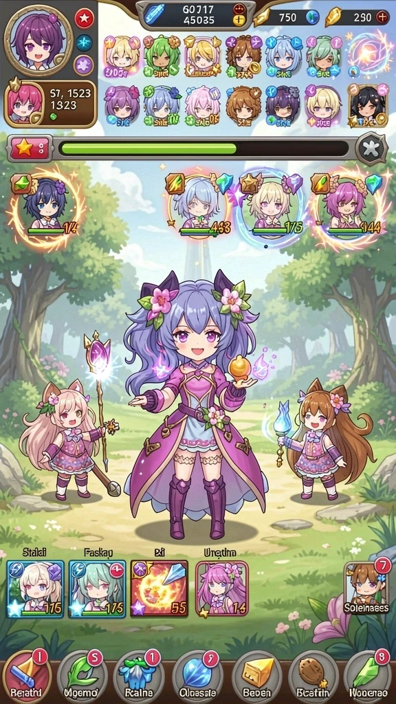 Ilustrasi menakjubkan dari karakter utama dalam game.