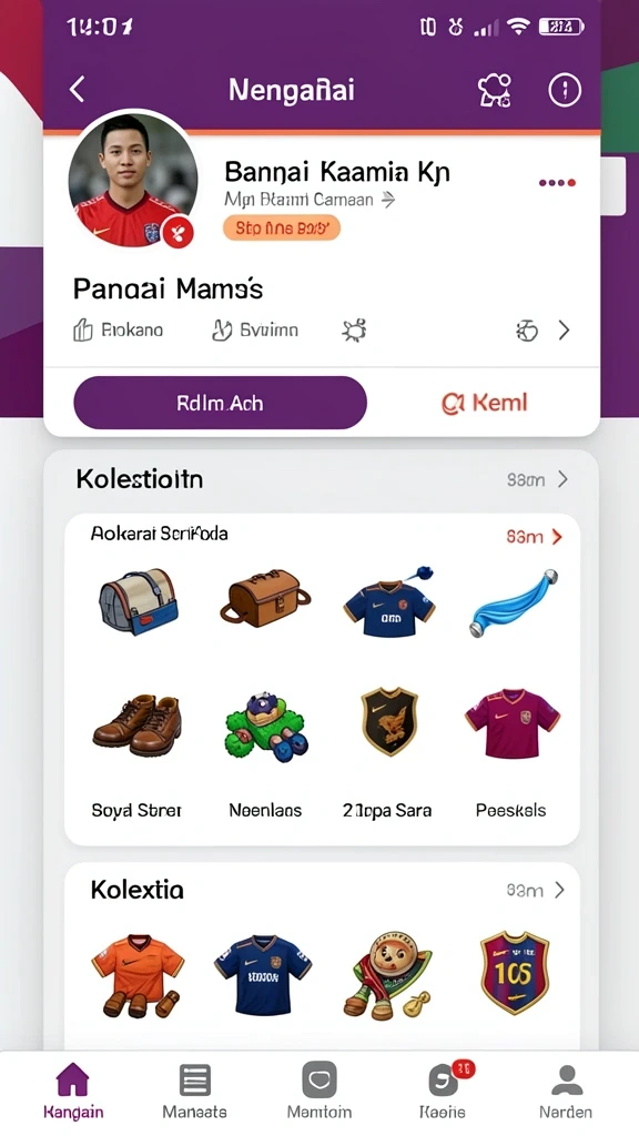Screenshot menampilkan berbagai jenis permainan yang tersedia.